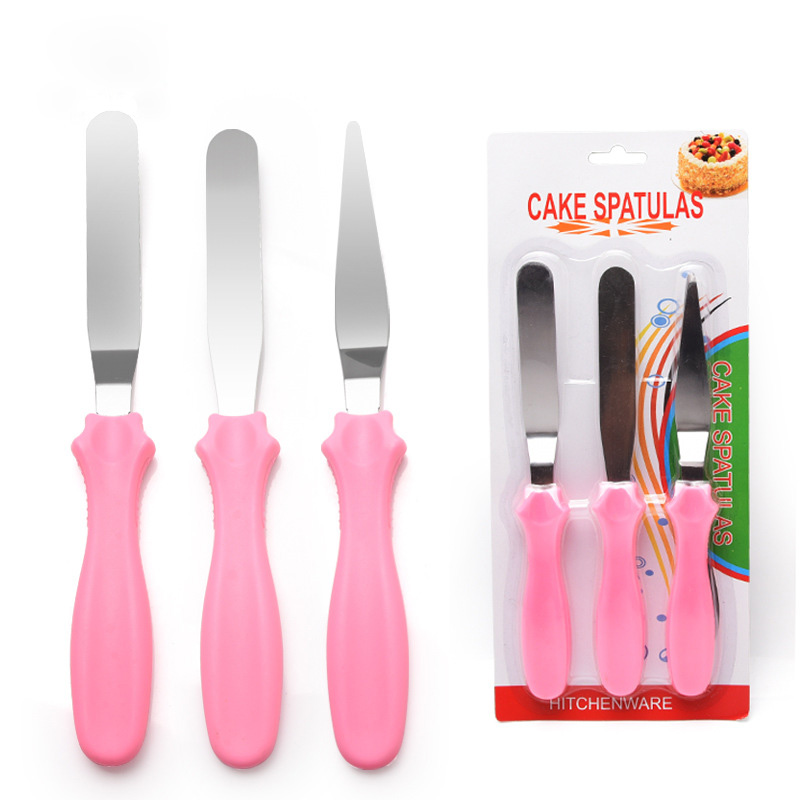 Okonomiyaki Spatula - 3 adet/takım Kek Spatula Tereyağı Krema