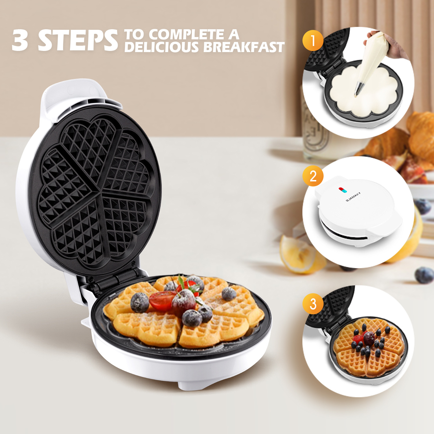 Kahvaltı Waffle Kalıpları Yumu - Mini Pancake Griddle incelemesi ve fiyatı